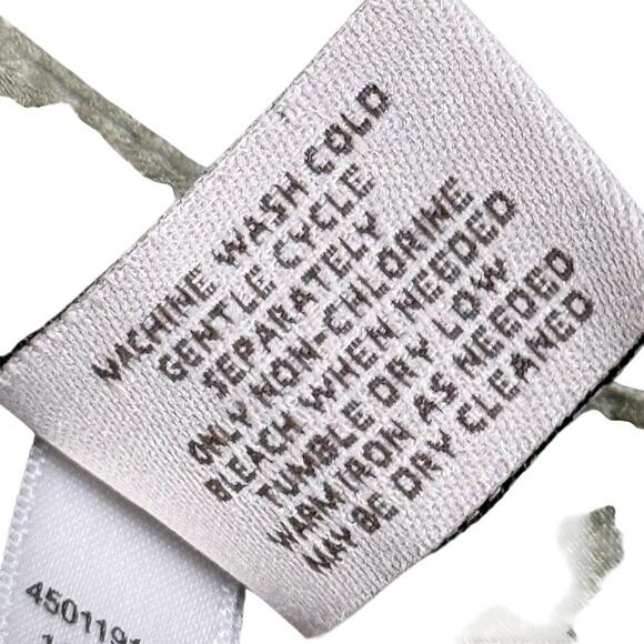 Easywear by Chicos Sage Green Blouson Cotton Blend Dolman Sleeve Dress sz 1 / M - Picture 15 of 16